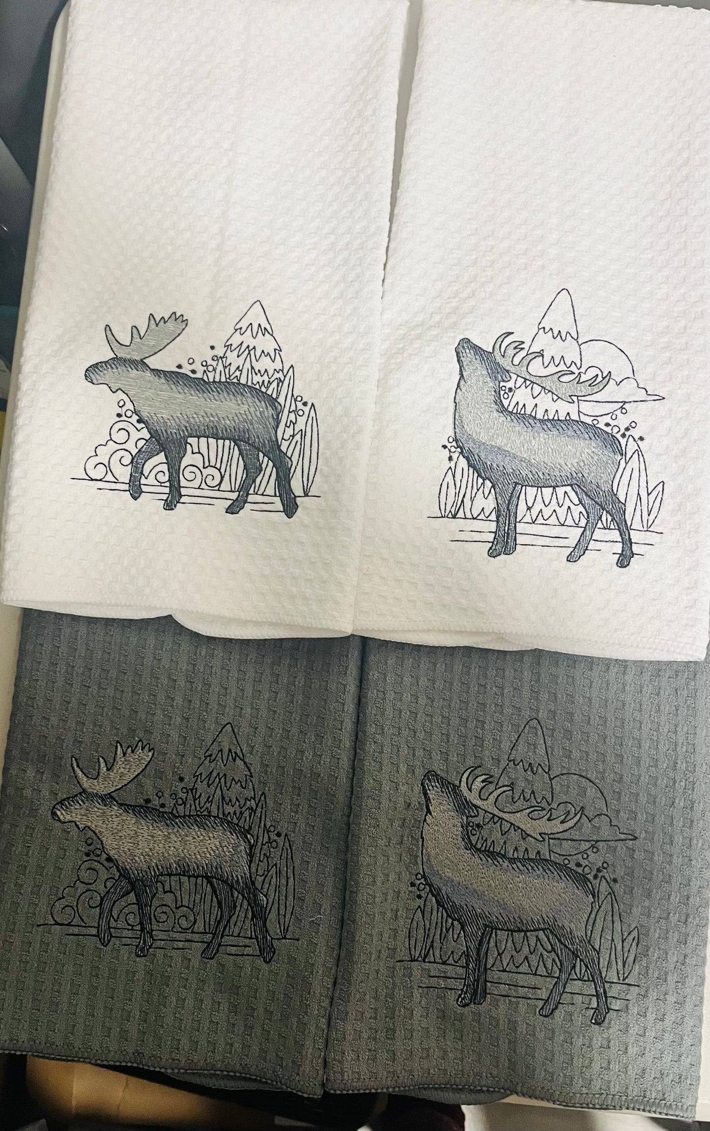 Embroidered Tea Towels