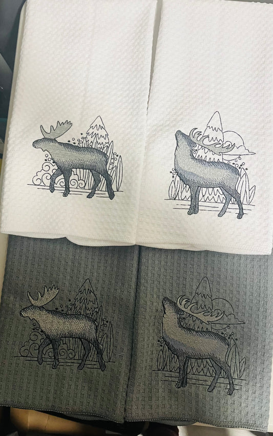 Embroidered Tea Towels